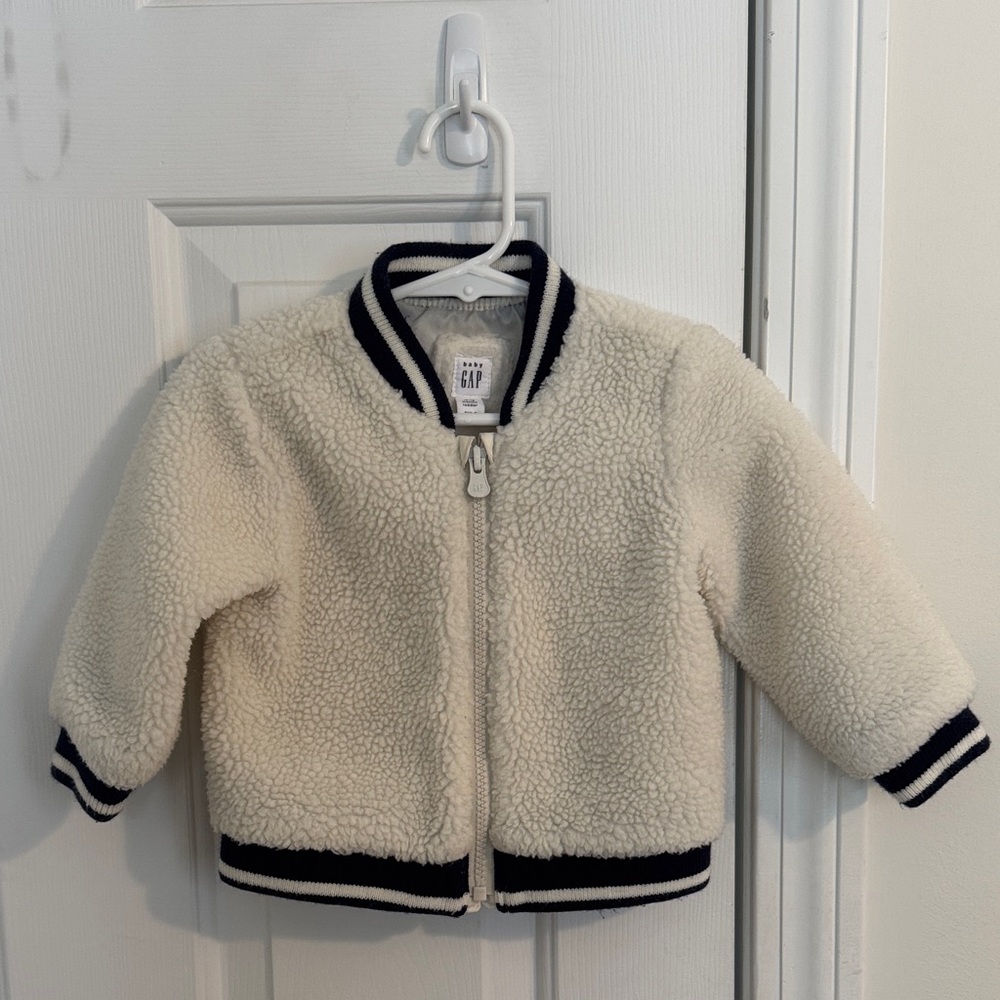 Baby GAP fleece bomber style jacket 12-18 months